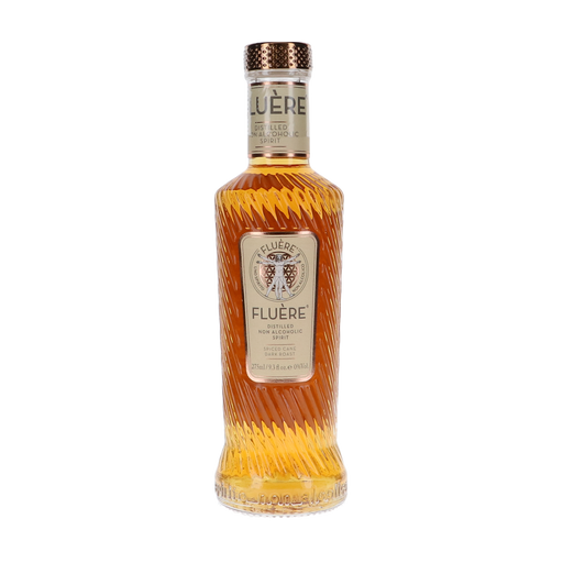 Fluère Spiced Cane flesje, alcoholvrije rum alternatief, 27,5cl, rijk en complex met tonen van chocolade en koffie.