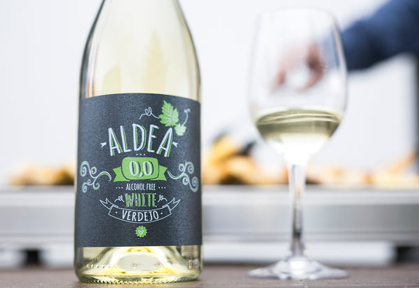 Witte wijnfles Aldea Verdejo alcoholvrij