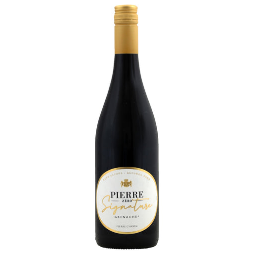 Fles Pierre Zero Signature Grenache alcoholvrije wijn